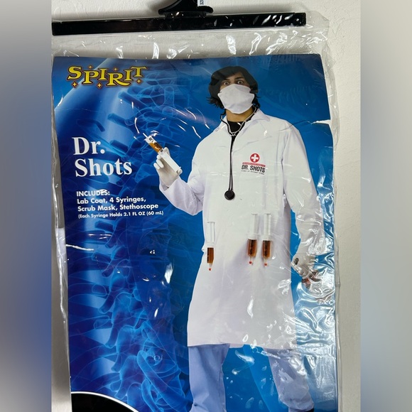 Spirit Dr. Shots Costume in White - Picture 1 of 5